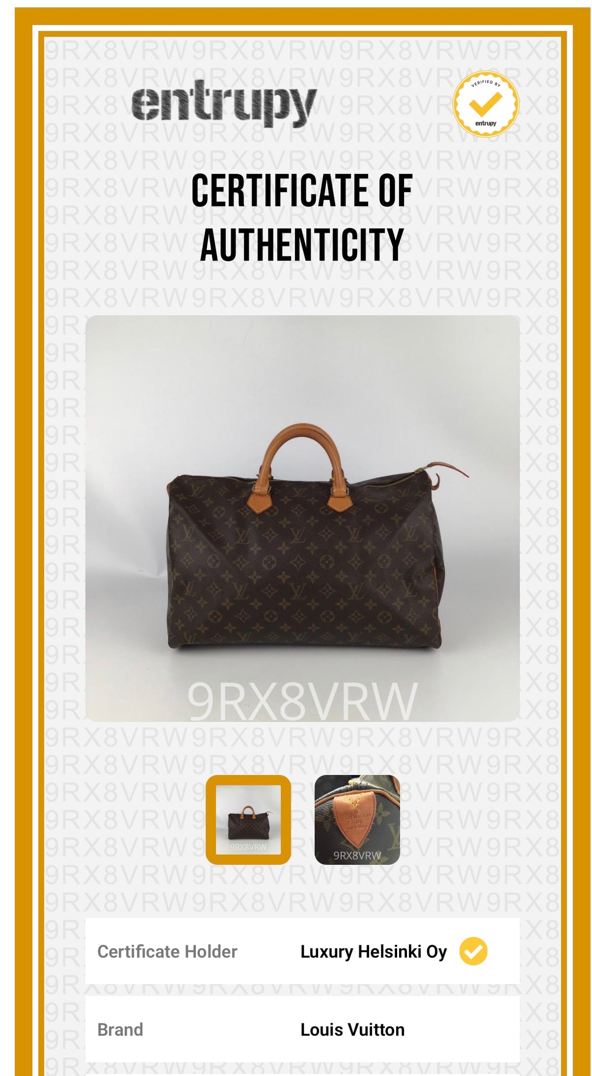 LV Speedy 40 – Monogram Canvas