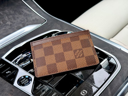 Louis Vuitton Card Holder Damier Ebene Canvas