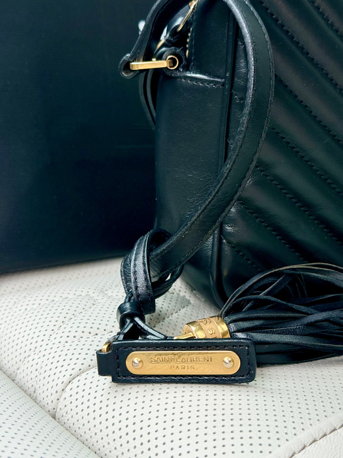 Saint Laurent Lou Camera Bag – Black Calf Leather