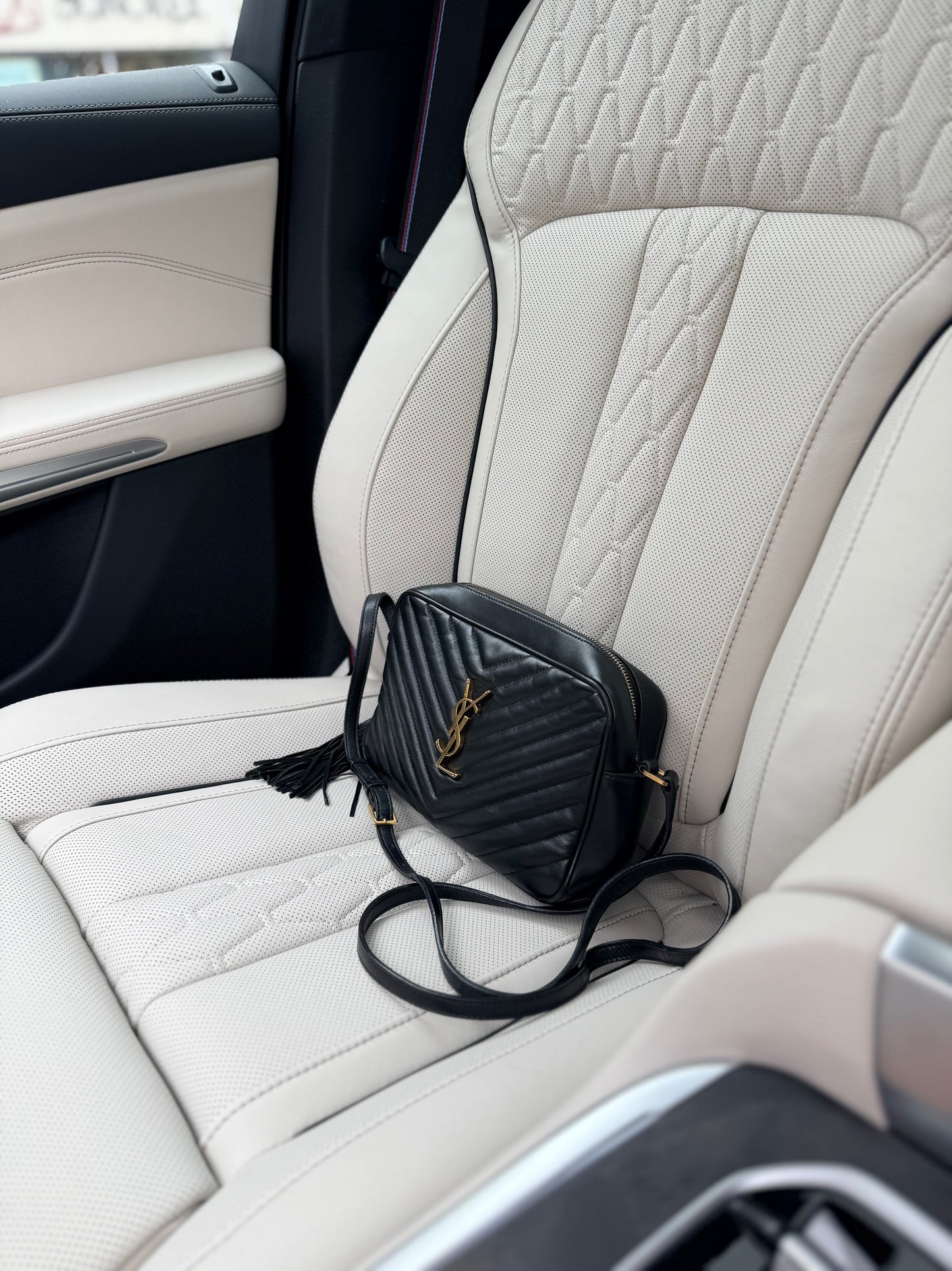 Saint Laurent Lou Camera Bag – Black Calf Leather