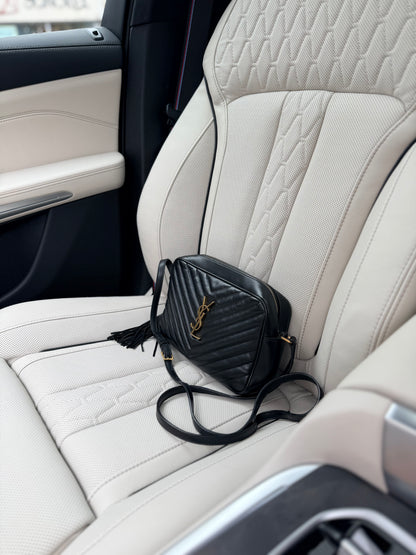 Saint Laurent Lou Camera Bag – Black Calf Leather
