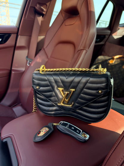 Nika Privé — Louis Vuitton New Wave MM Chain Bag, modern quilted leather shoulder bag