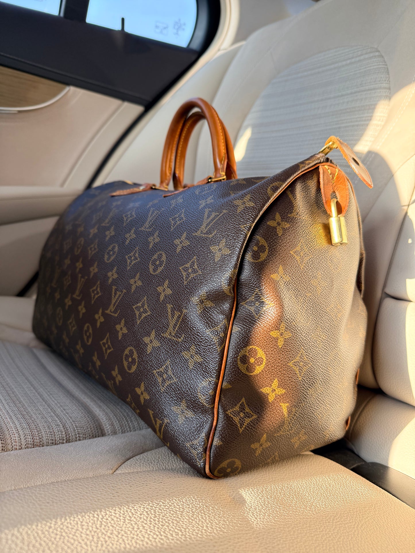 Nika Privé — Louis Vuitton Speedy 40 in Monogram Canvas, classic large travel bag
