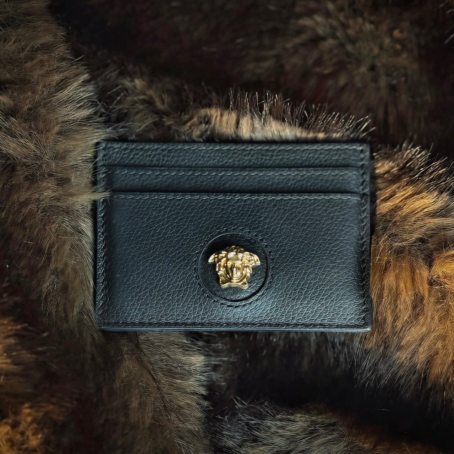 La Medusa Leather Card Holder