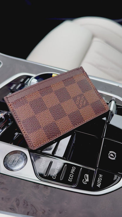 Louis Vuitton Card Holder Damier Ebene Canvas